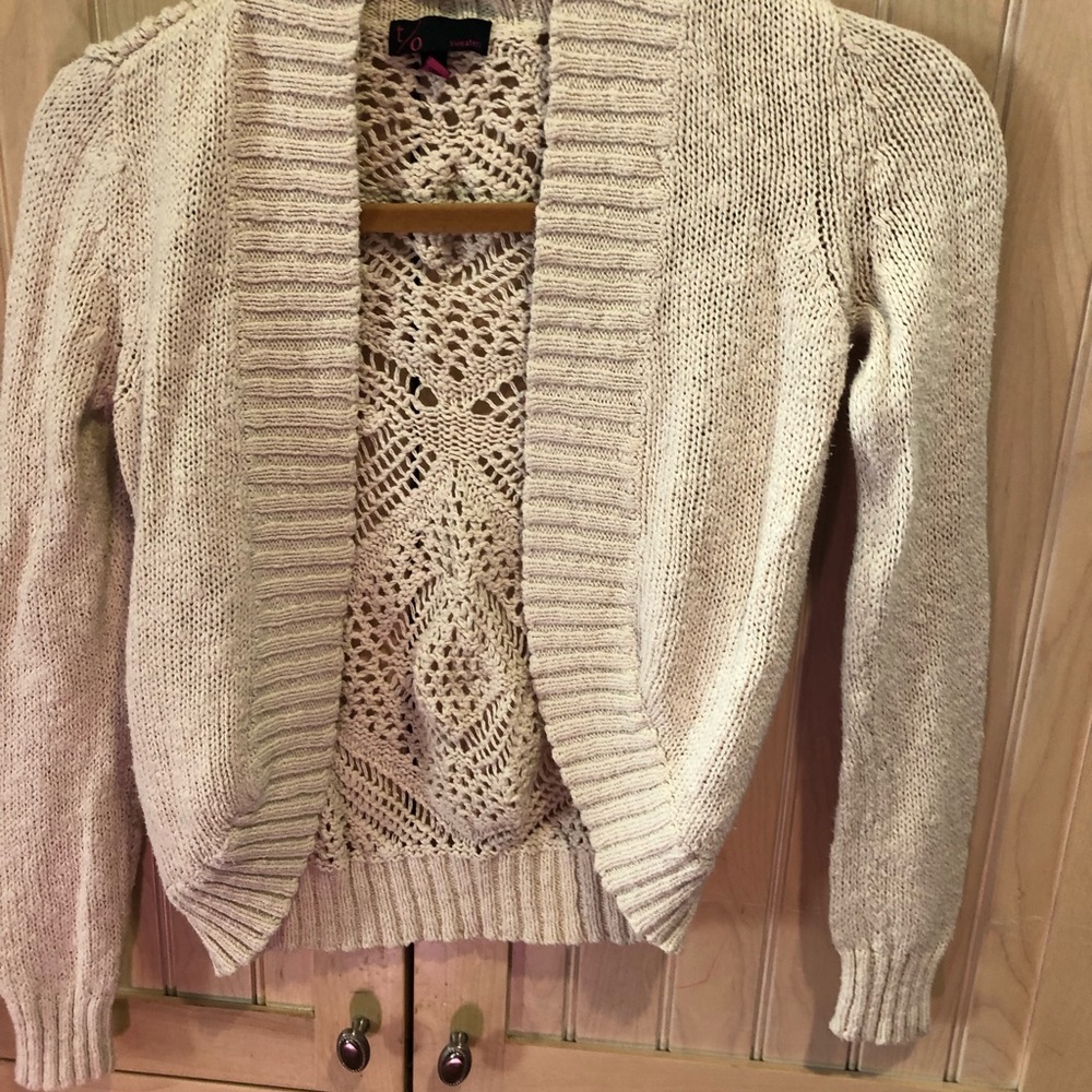 T/O cardigan sweater